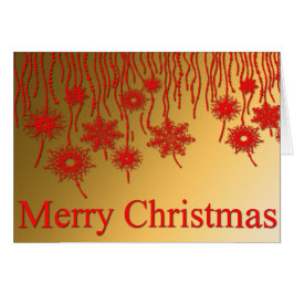 Cartão Natal Dourado e feliz