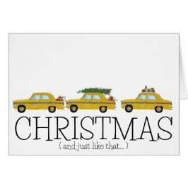 Cartão Natal.. E Assim Como Os Cabos De Táxi De Nova York