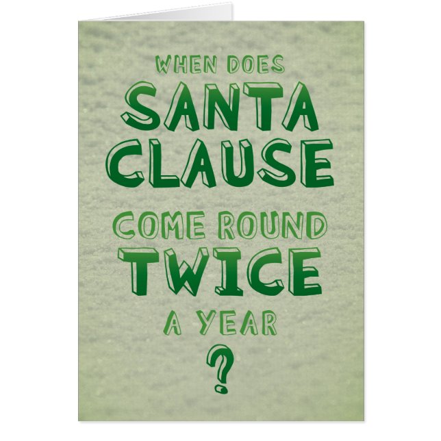 Cartão Natal em julho (Frente)