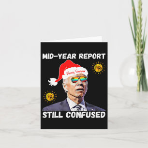 Cartão Natal Em Julho Biden Relatório Do Ano De Médio Até