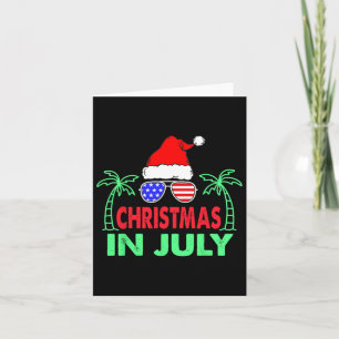 Cartão Natal Em Julho Engraçado 4 De Julho Beach Summer S