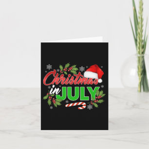 Cartão Natal Em Julho Feliz Natal Verão Engraçado San