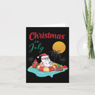 Cartão Natal Em Julho Melancia Xmas Palm Summer Men