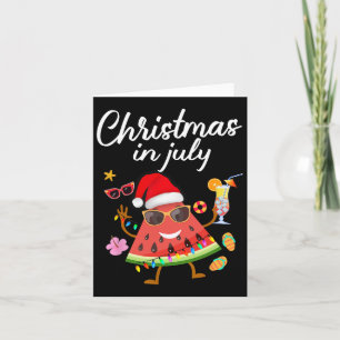 Cartão Natal Em Julho Melancia Xmas Tree Summer Men