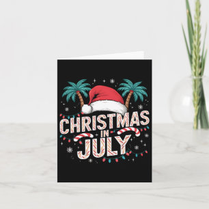 Cartão Natal Em Julho Papai Noel Engraçado Xmas Homens Mu