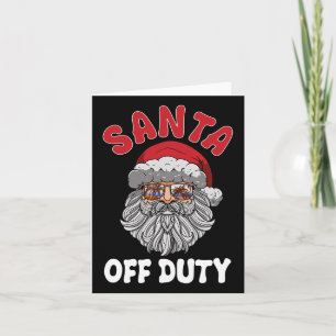Cartão Natal Em Julho Papai Noel Fora do Trabalho