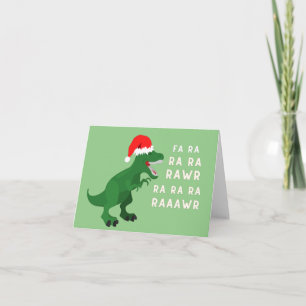 Cartão Natal engraçado Fa rawr rawr rawr 