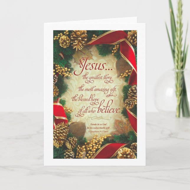 Cartão natal espiritual (Frente)