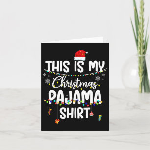 Cartão Natal Familiar Pajama Engraçado Xmas Homens Mulher