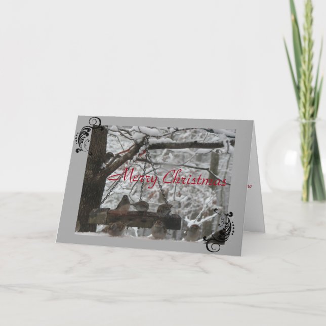 Cartão - Natal - FeatheredFriends (Frente)