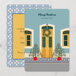 Cartão Natal Férias Casa Festiva Portuguesa