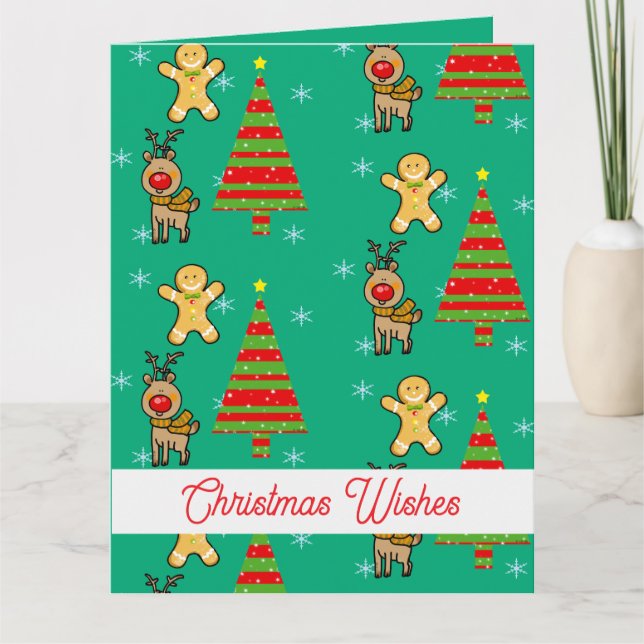 Cartão Natal festivo (Frente)