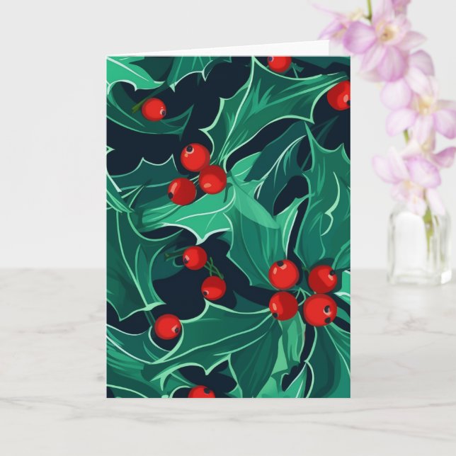 Cartão Natal Holly (Orquídea)