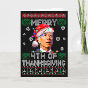 Cartão Natal Joe Biden Feliz 4º de Ação de Graças Camiset
