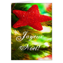 Natal Joyeux Noel Red Christmas Star III