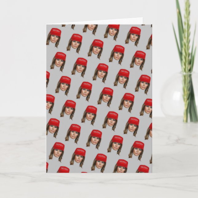 Cartão Natal MAGA de Melania Trump (Frente)