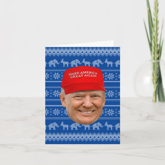 CARTÃO NATAL MAGA TRUMP (Frente)