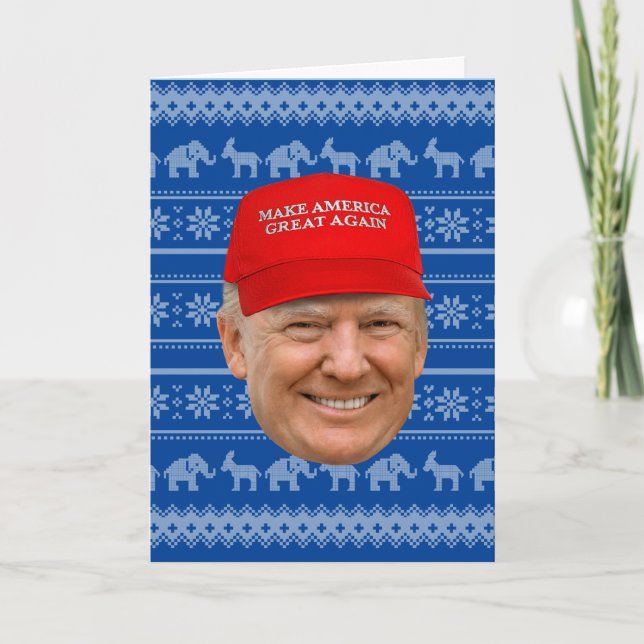 CARTÃO NATAL MAGA TRUMP (Frente)