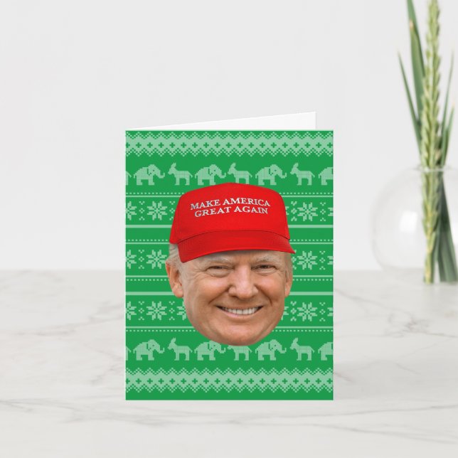 CARTÃO NATAL MAGA TRUMP (Frente)
