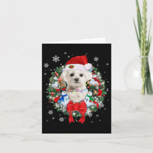 Cartão Natal Maltês Decoração da Terra Natal Xmas Pajamas