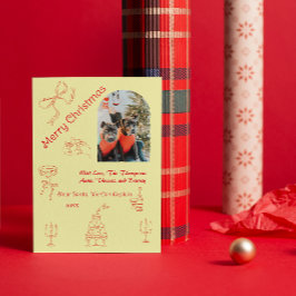 Cartão Natal manuscrito