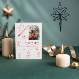 Cartão Natal manuscrito