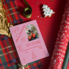 Cartão Natal manuscrito