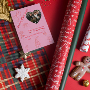 Cartão Natal manuscrito