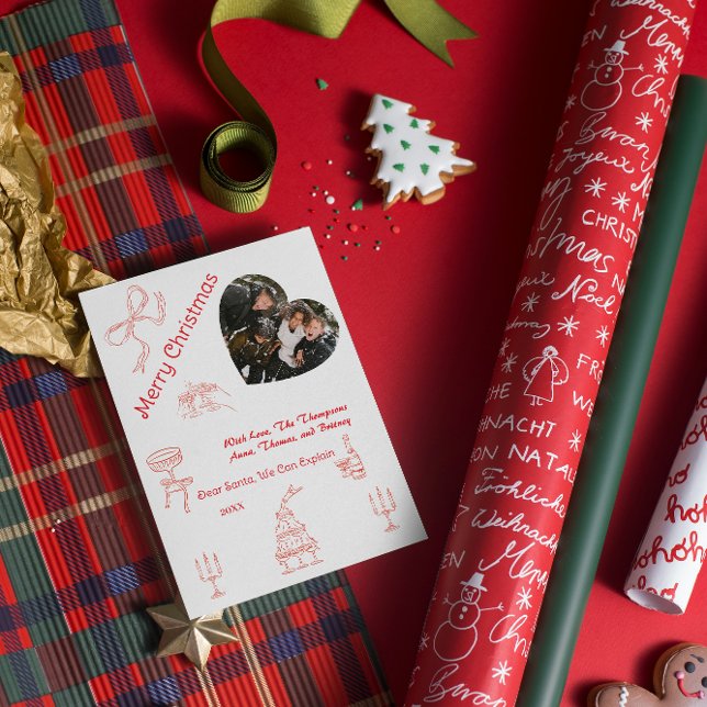 Cartão Natal manuscrito (Criador carregado)