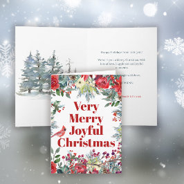 Cartão Natal muito feliz feriado de água