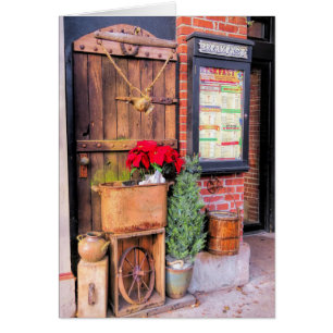 Cartão Natal na rua principal