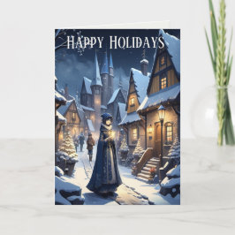 Cartão Natal na vila