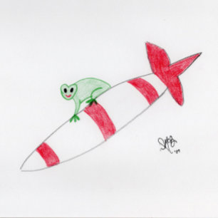 Cartão Natal - Não seja pego sob o Sapo de Mísseis C