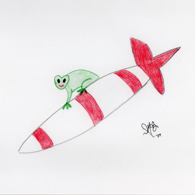 Cartão Natal - Não seja pego sob o Sapo de Mísseis C (Criador carregado)