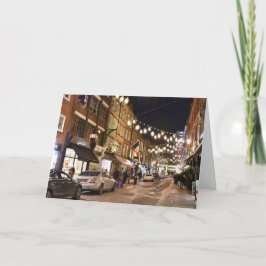 Cartão Natal no Covent Garden London Fotografia no Reino 