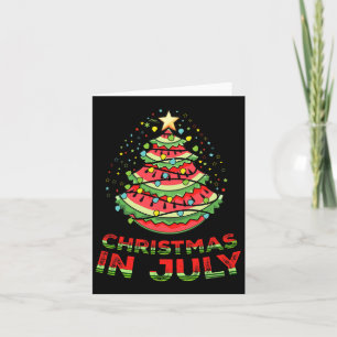 Cartão Natal No Verão De Watermelon Xmas, Em Julho
