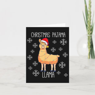 Cartão Natal Pajama Llama
