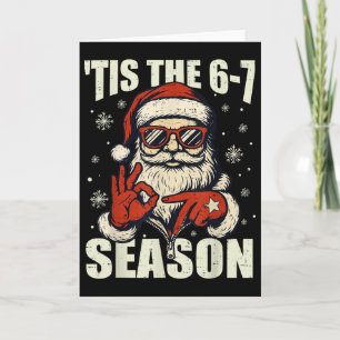 Cartão Natal Papai Noel É a Temporada 67 Meme Número Seis