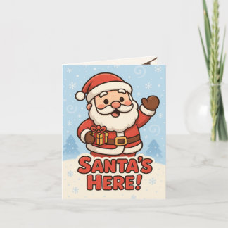 Cartão Natal Papai Noel Fofo