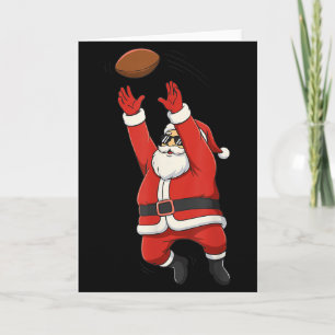 Cartão Natal Papai Noel Jogando Futebol Para Meninos Adol
