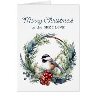 Cartão Natal Para Um Que Eu Amo A Fúria De Pássaro Chicka