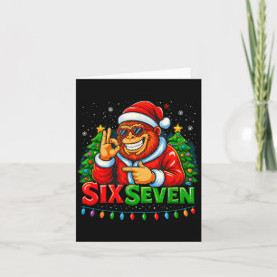 Cartão Natal Pé Grande Natal Sasquatch 67 Meme Divertido