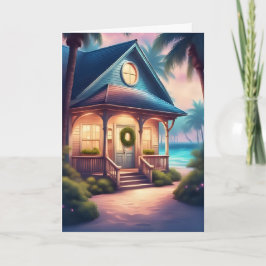 Cartão Natal pela margem