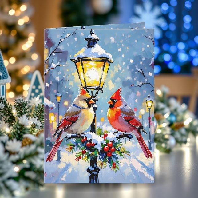 Cartão Natal Personalizado com Tema de Cardinal (Criador carregado)