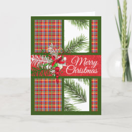 Cartão Natal Personalizado Dobrado Brilhante e Colorido