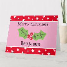 Natal Personalizado Holly & Berries