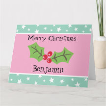 Natal Personalizado Holly & Berries
