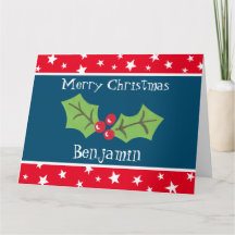 Natal Personalizado Holly & Berries