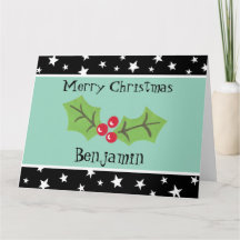 Natal Personalizado Holly & Berries
