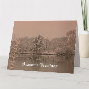 Cartão Natal Personalizado Vintage Winter Wonderland Sazo
